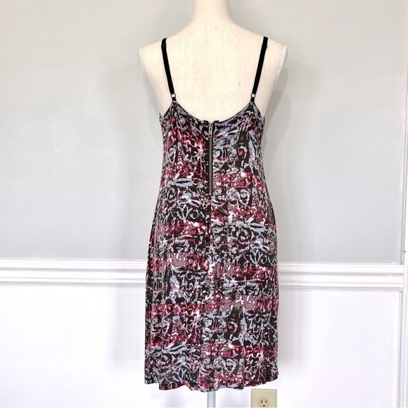 Silence + Noise Abstract Print Tank Mini Dress Large - Picture 2 of 12